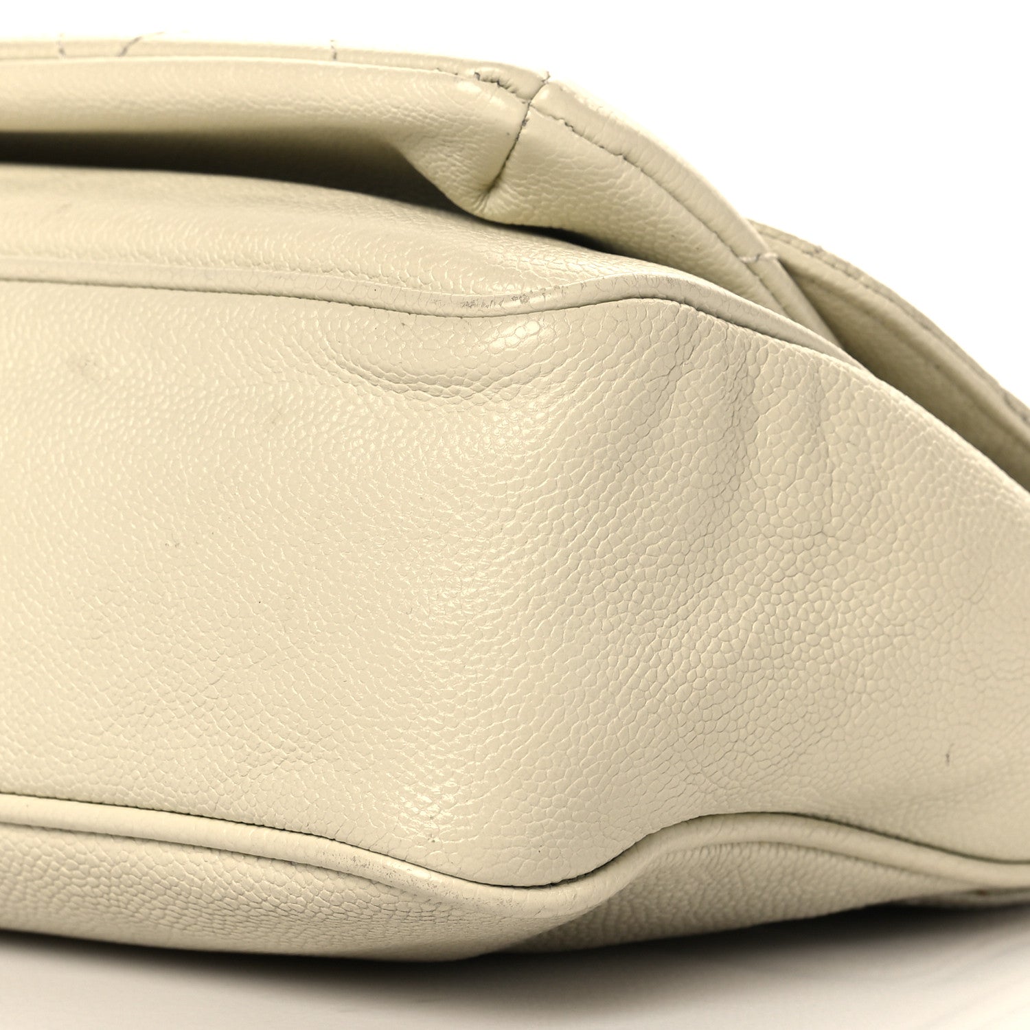 Chanel Glazed Caviar Pocket In The City Flap White 10 of 10