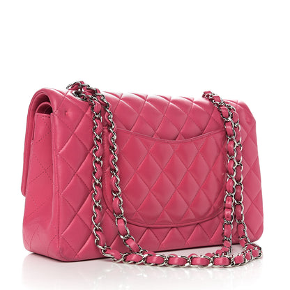 Chanel Lambskin Quilted Medium Double Flap Pink 2 of 10