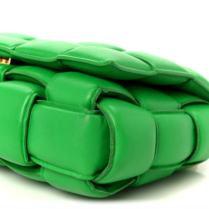 Bottega Veneta Lambskin Maxi Intreccio Padded Chain Cassette Crossbody Bag Racing Green 12 of 12