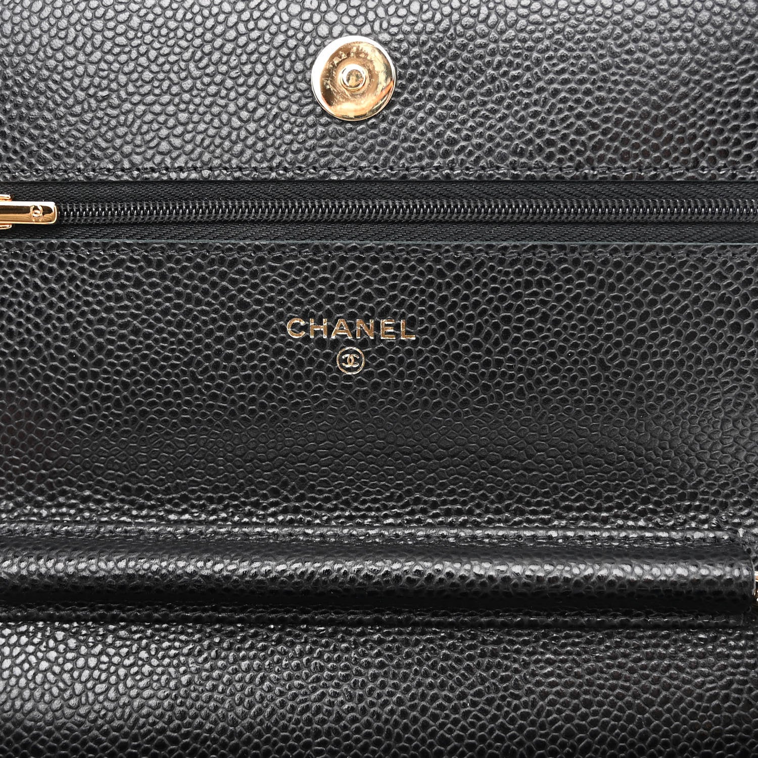 Chanel Caviar Quilted Wallet on Chain WOC Black 6 of 13