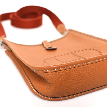 Hermes Taurillon Clemence Amazone Evelyne TPM Gold Cuivre 8 of 9