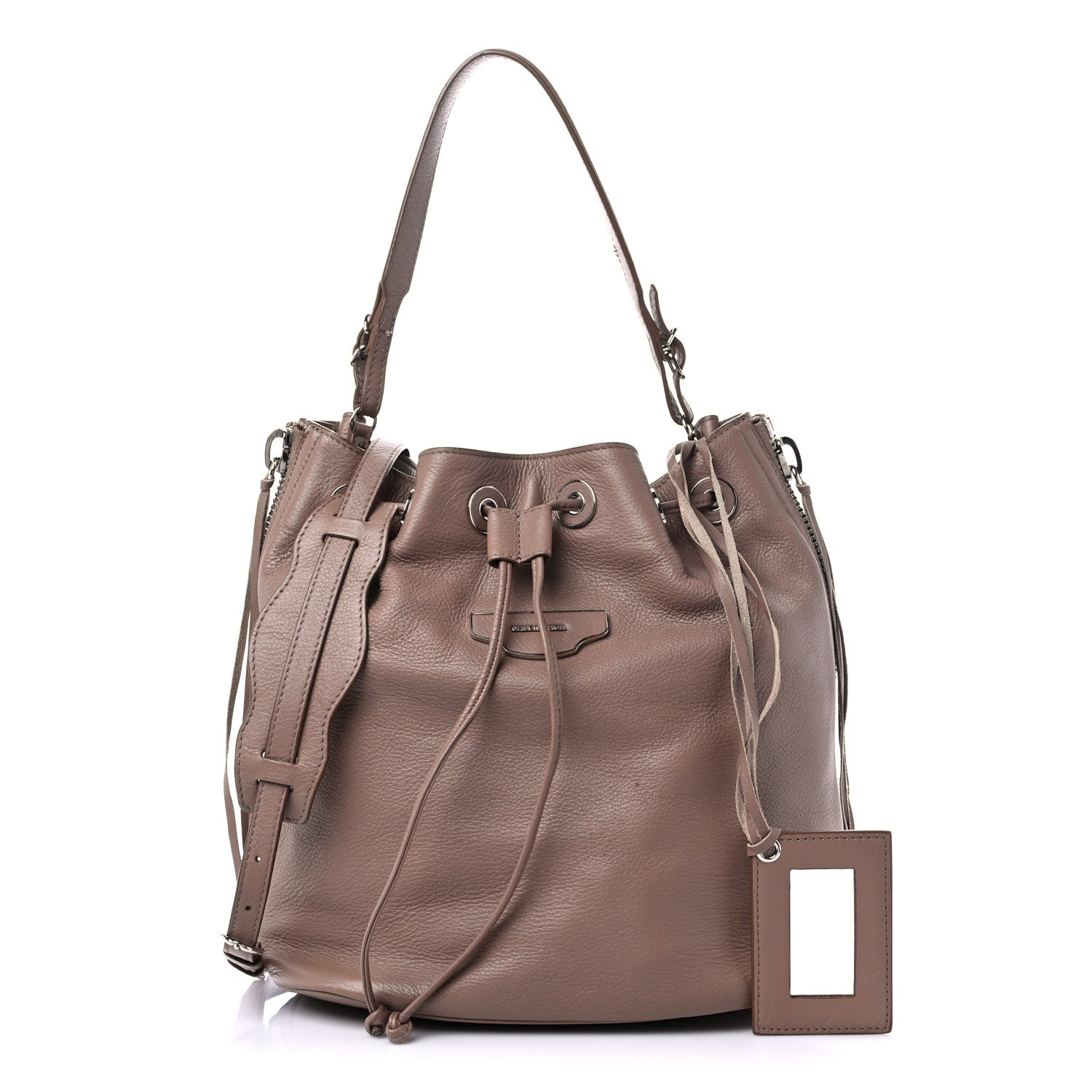 Balenciaga Veau Papier Plate Small Bucket Bag Sable 1 of 13