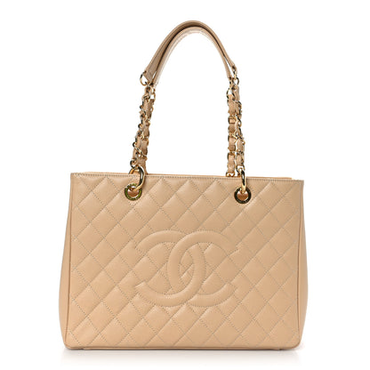 Chanel Caviar Quilted Grand Shopping Tote GST Beige Clair 1 of 11