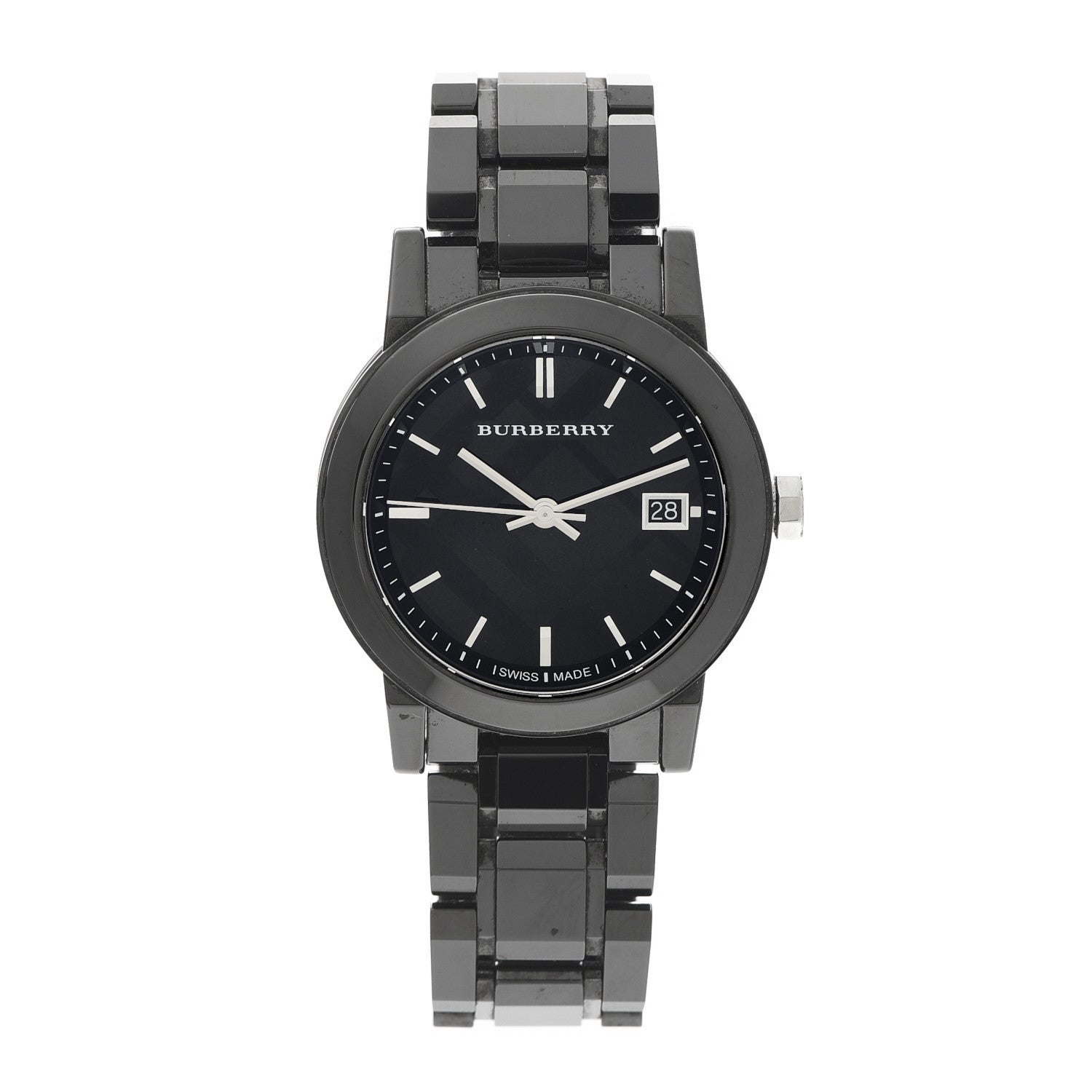 Burberry Stainless Steel Ceramic 34mm Quartz Watch Black BU9181 1 of 6