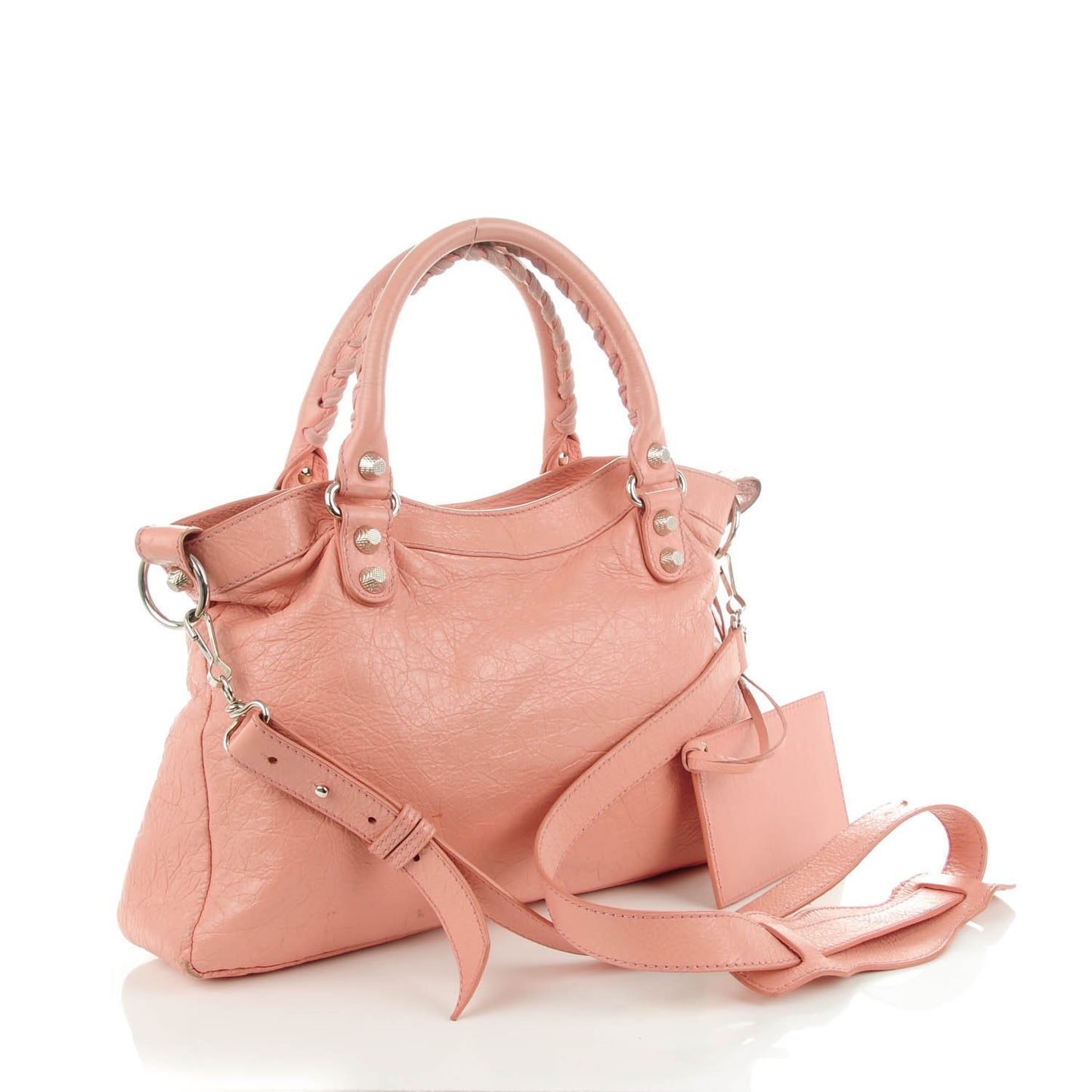 Agneau Giant 12 Silver Hardware Town Rose Peche