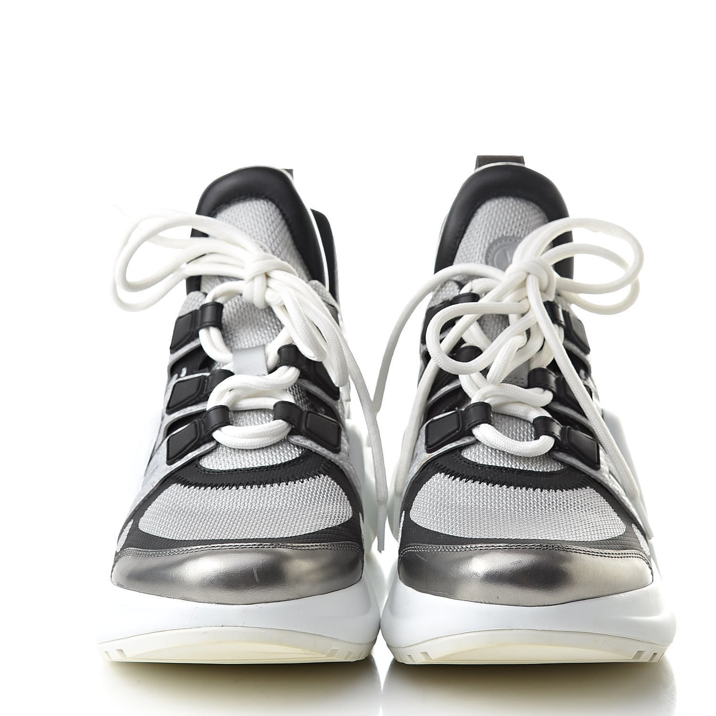 Calfskin Technical Nylon LV Archlight Sneaker 37 White