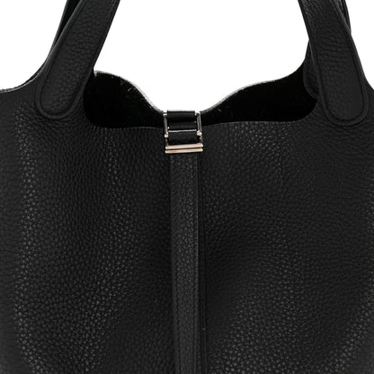 Hermes Taurillon Clemence Picotin Lock 22 MM Black 8 of 15