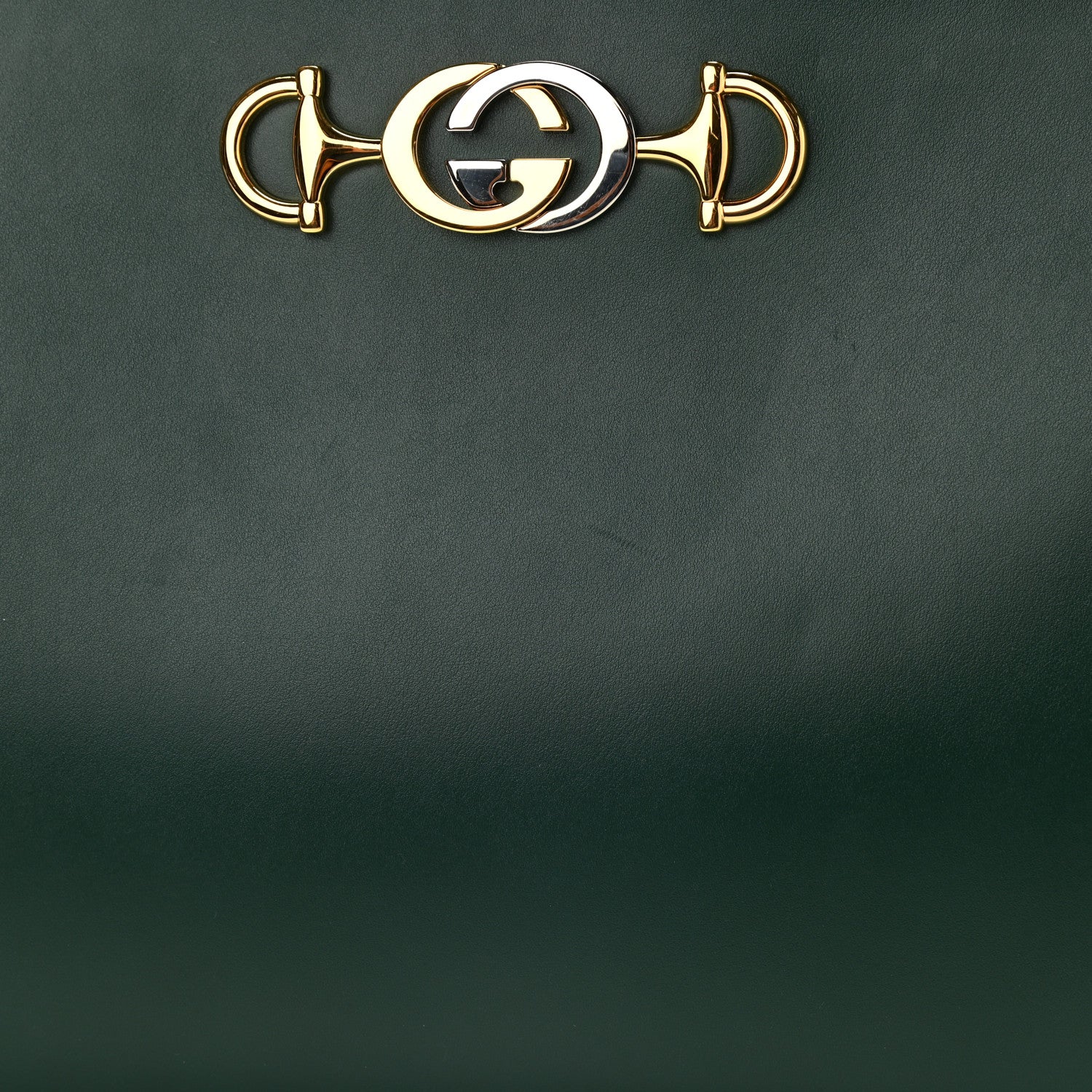 Gucci Smooth Calfskin Medium Zumi Top Handle Bag Vintage Green 9 of 9