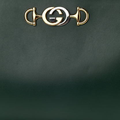 Gucci Smooth Calfskin Medium Zumi Top Handle Bag Vintage Green 9 of 9