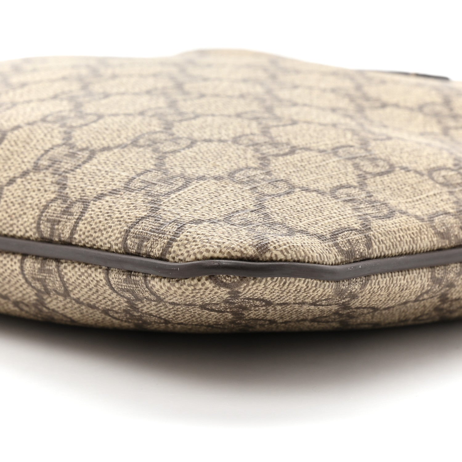 Gucci GG Supreme Monogram Small Flat Messenger Bag Dark Brown 8 of 10