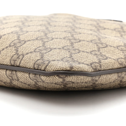 Gucci GG Supreme Monogram Small Flat Messenger Bag Dark Brown 8 of 10