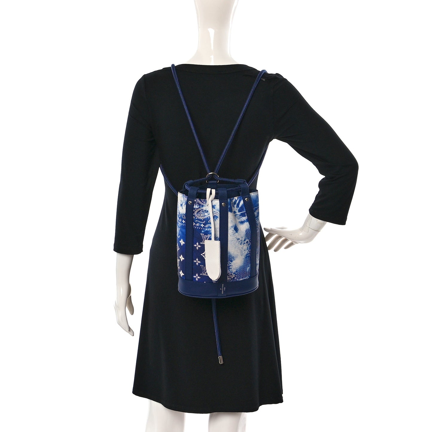 Cowhide Monogram Bandana Randonnee PM Blue