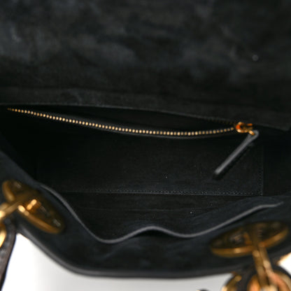 Christian Dior Crinkled Patent Cannage Small Lucky Badges My Lady Dior Black 5 of 9