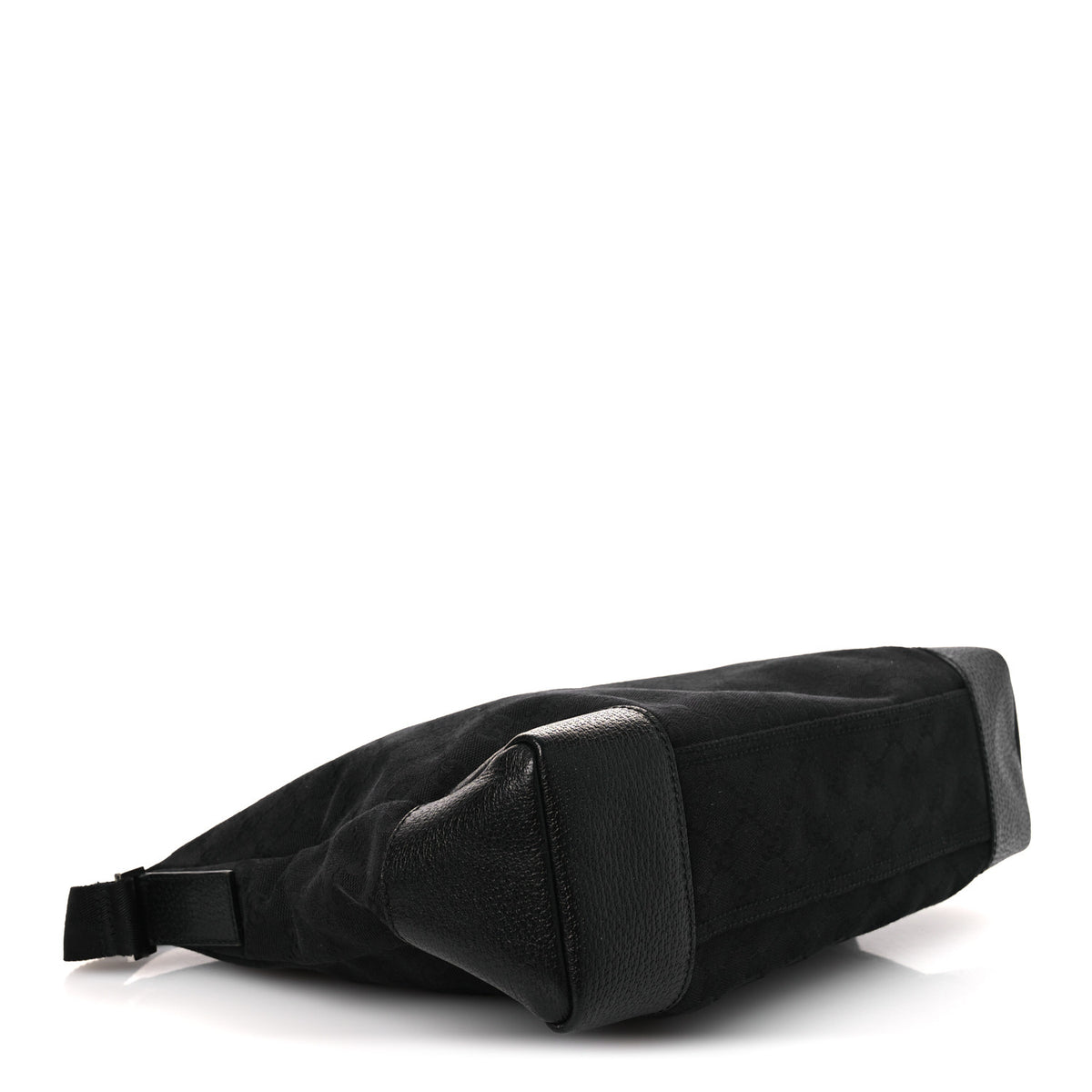 Gucci Monogram Flat Messenger Bag Black 4 of 12