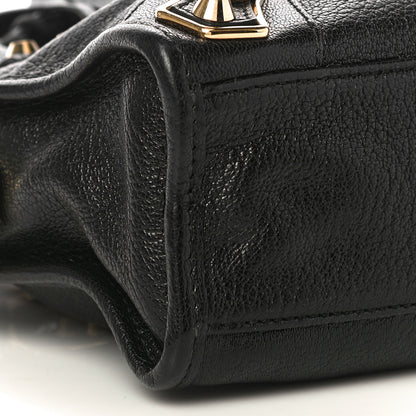 Balenciaga Chevre Gold Metallic Edge Hardware Mini City Black 9 of 11