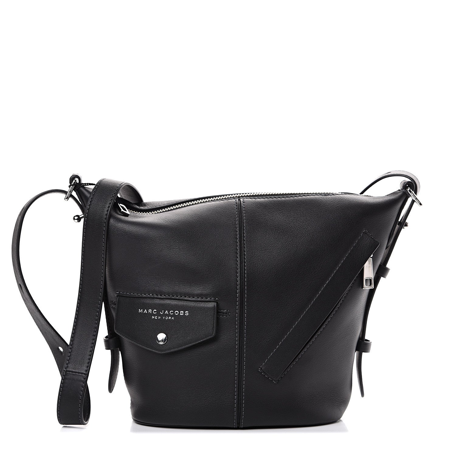 Marc Jacobs Calfskin Sling Shoulder Bag Black 1 of 9