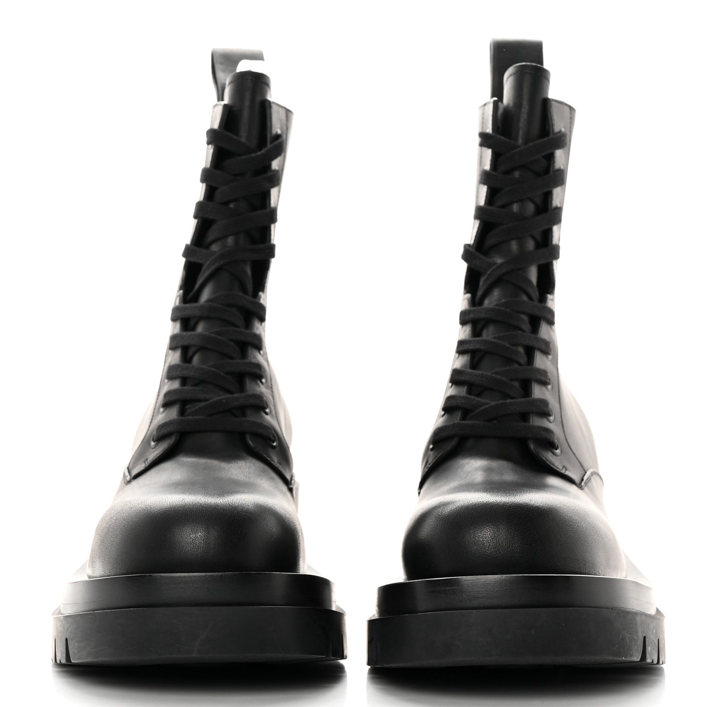 Calfskin The Lug Lace Up 30/70mm Ankle Boots 39.5 Black