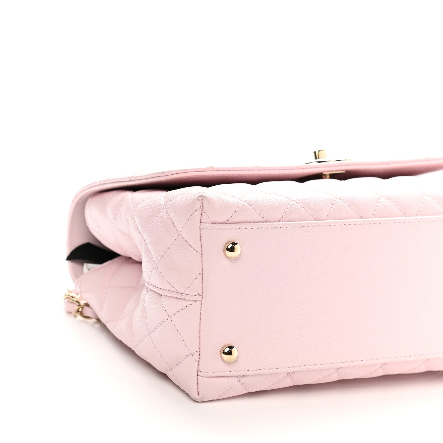 Chanel Caviar Quilted Small Coco Handle Flap Light Pink 9 of 12