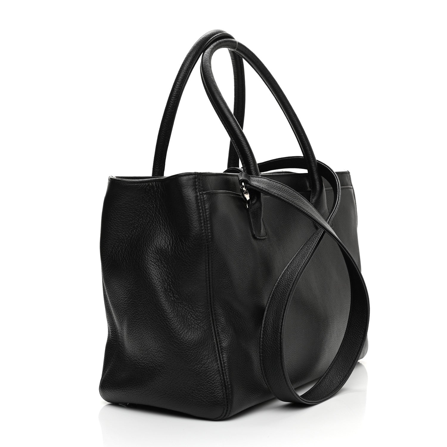 Chanel Calfskin Cerf Executive Shopper Tote Black 3 of 13