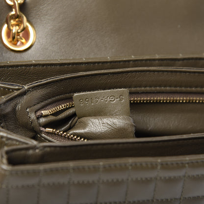 Celine Calfskin Quilted Medium C Bag Khaki 7 of 11