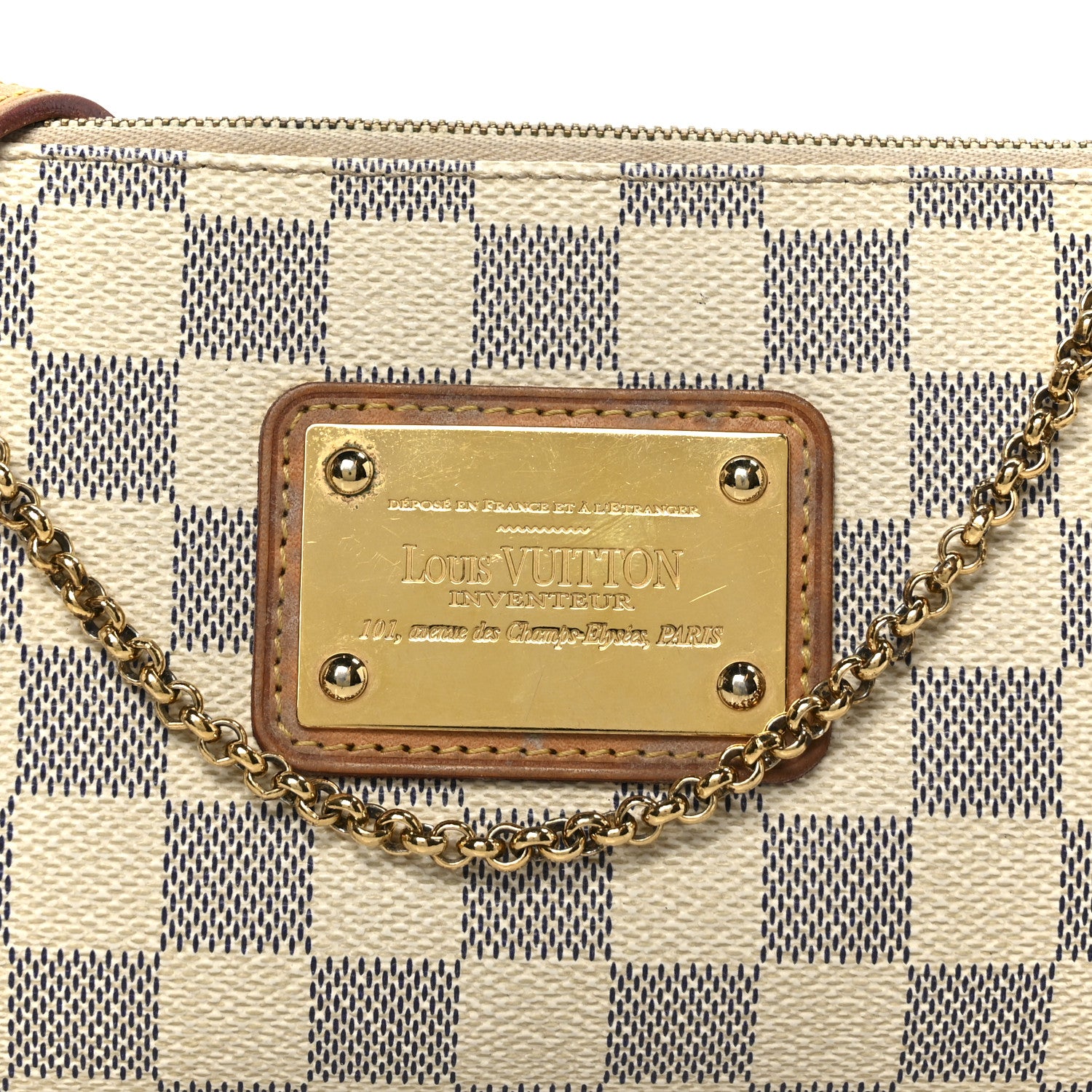 Louis Vuitton Damier Azur Eva Clutch 8 of 10