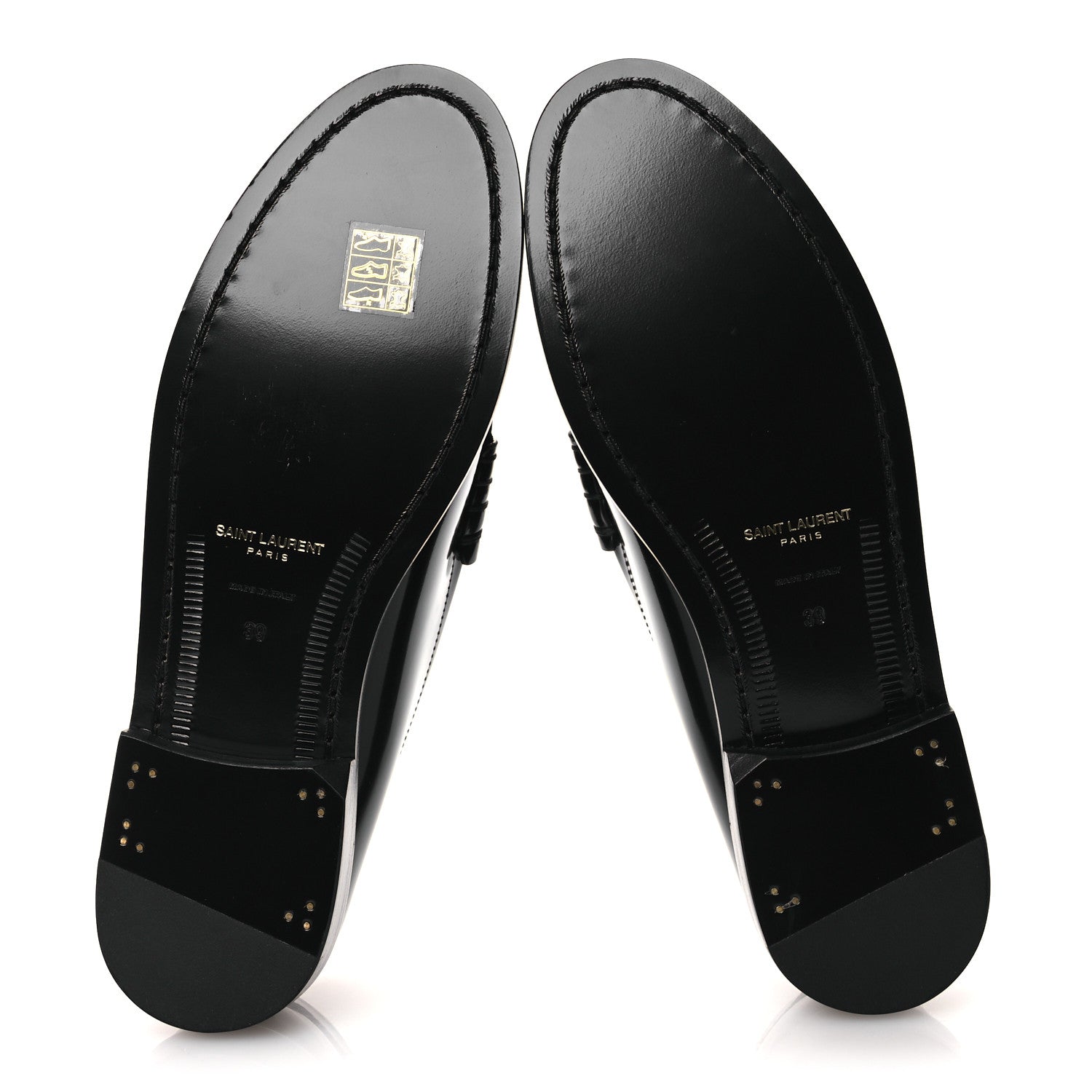 Saint Laurent Magnum Lux Calfskin Le Loafer 15 Moccasins 39 Black 7 of 12