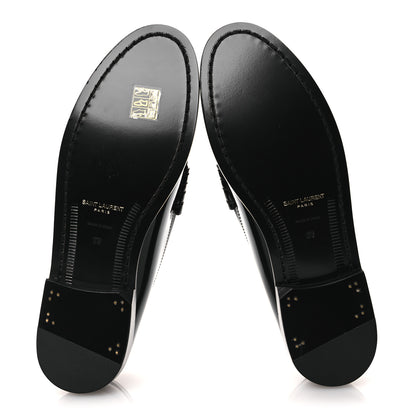 Saint Laurent Magnum Lux Calfskin Le Loafer 15 Moccasins 39 Black 7 of 12