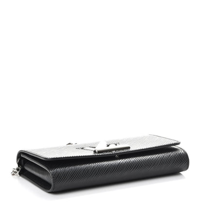 Louis Vuitton Epi Twist Chain Wallet Black 4 of 7