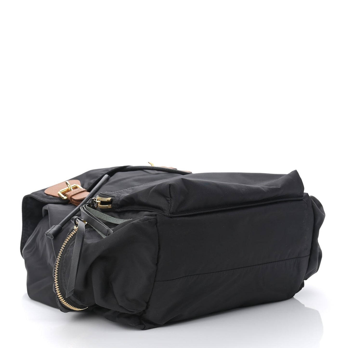 Nylon Large Rucksack Backpack Black