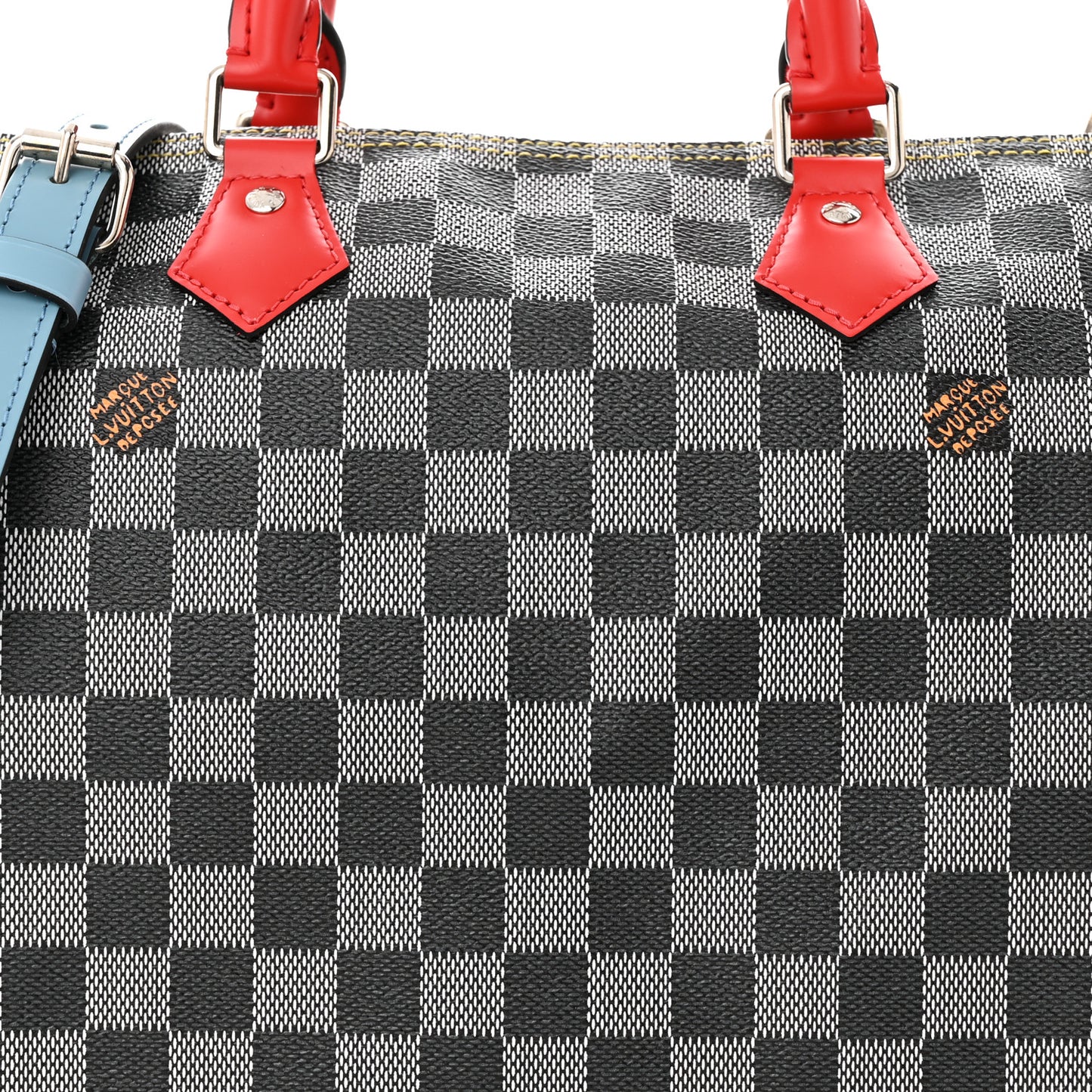 Damier Speedy Bandouliere 30 Black White