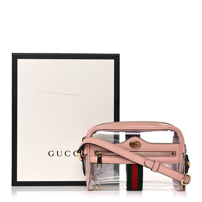 Gucci Vinyl Web Mini Ophidia Transparent Shoulder Bag Perfect Pink 11 of 11