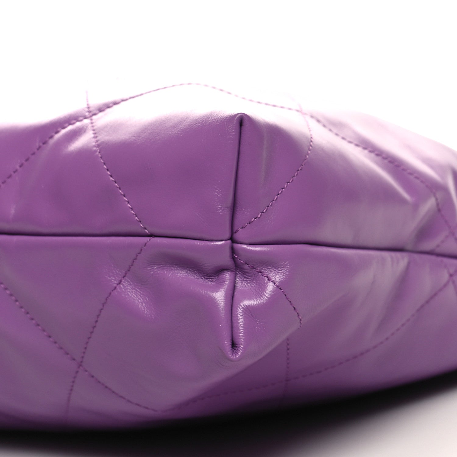 Chanel Shiny Calfskin Quilted Small Chanel 22 Purple 12 of 13