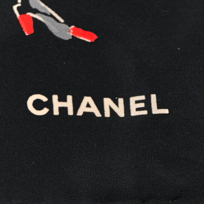 Chanel Silk CC Square Scarf Black Multicolor Black Multicolor 2 of 3
