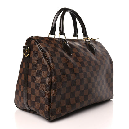 Louis Vuitton Damier Ebene Speedy Bandouliere 30 3 of 9
