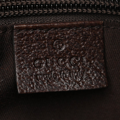 Gucci Monogram Medium Half Moon Hobo Dark Brown 6 of 10
