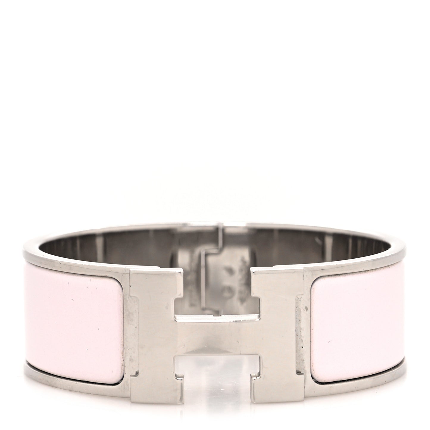Enamel Wide Clic Clac H Bracelet GM Rose Nymph