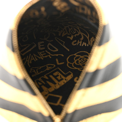 Chanel Metallic Lambskin CC Kheops Pyramid Bag Gold Black 5 of 10