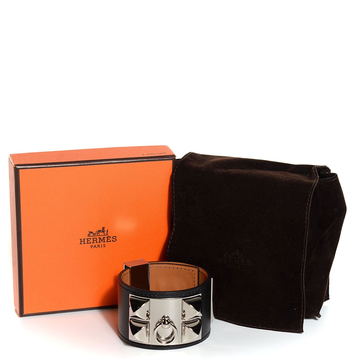 Hermes Box Collier de Chien CDC Bracelet S Black 7 of 7