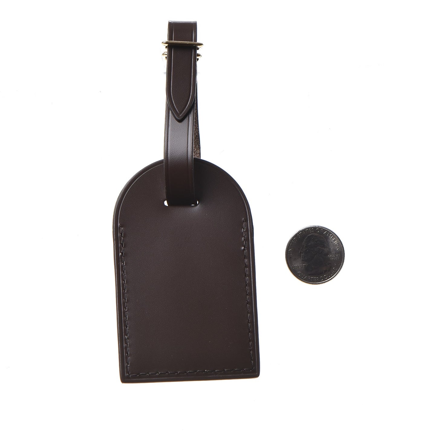 Calfskin Luggage Tag Ebene