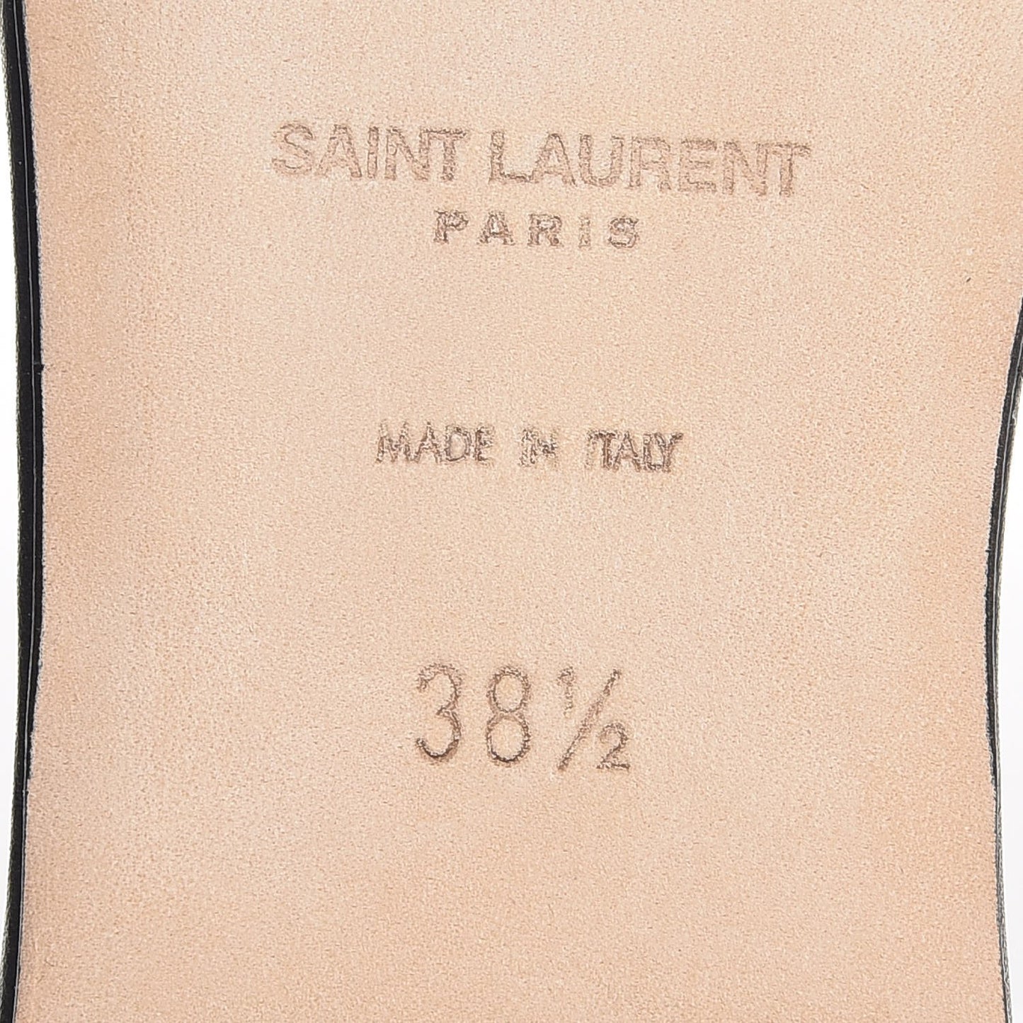 Calfskin Nu Pied 05 Slide Sandals 38.5 Black