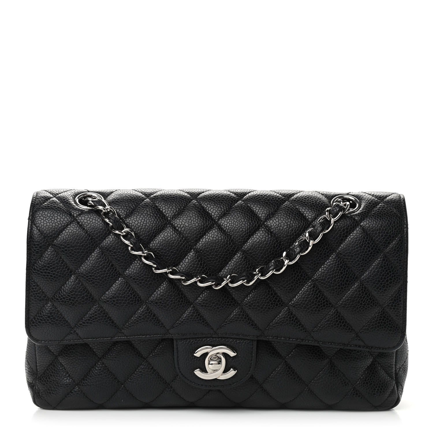 Chanel Caviar Quilted Medium Double Flap Black 1 of 11