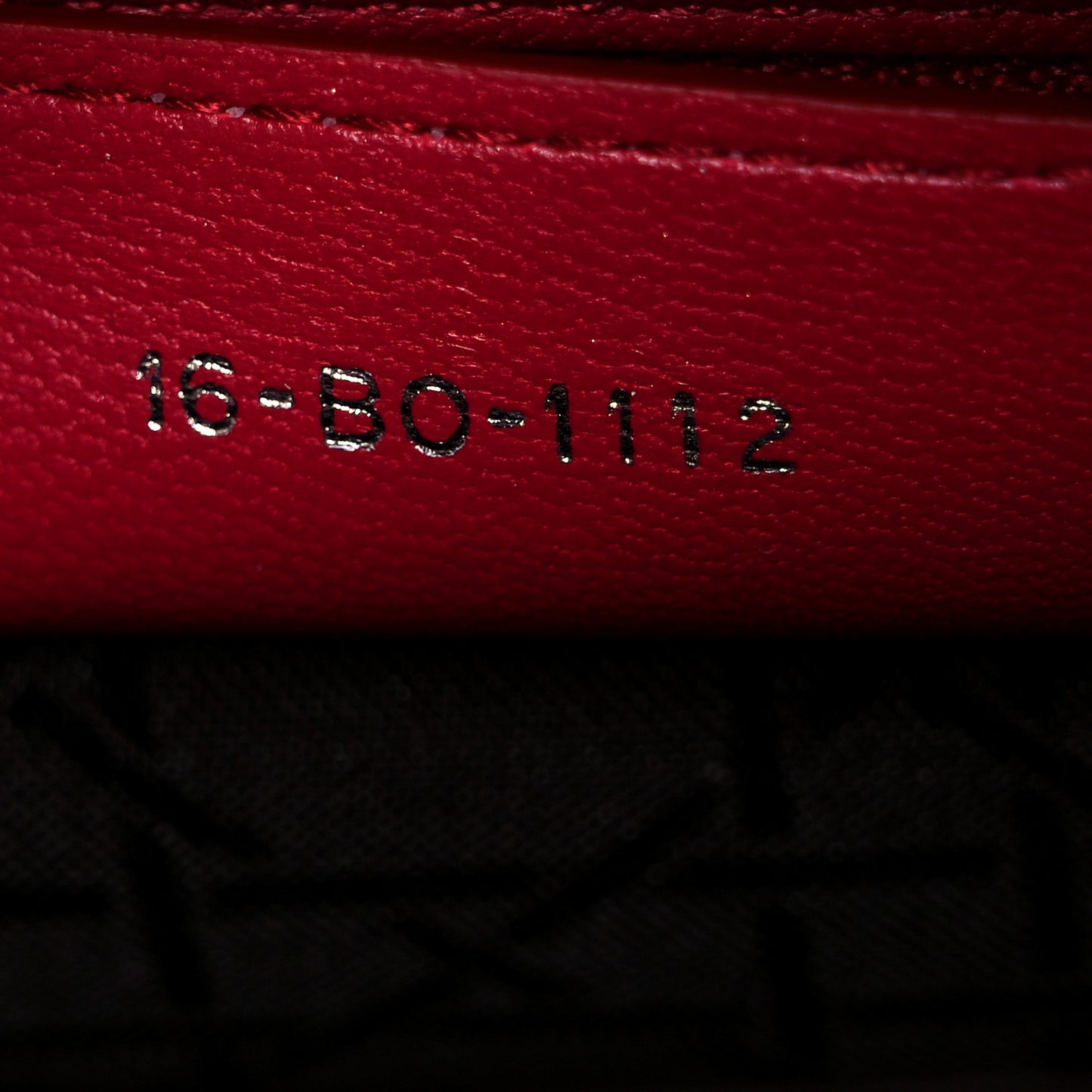 Lambskin Cannage Medium Lady Dior Red