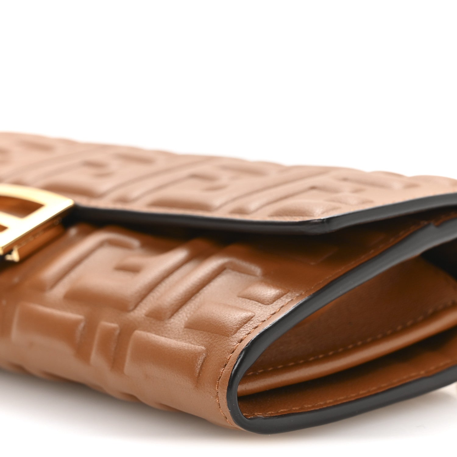 Fendi Nappa Matisse FF Embossed Continental Wallet On Chain