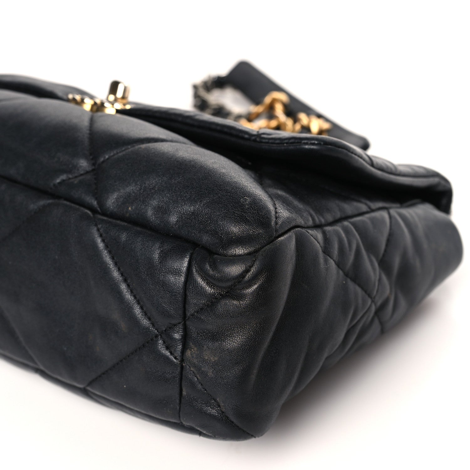 Chanel Lambskin Quilted Large Chanel 19 Flap Black 9 of 14
