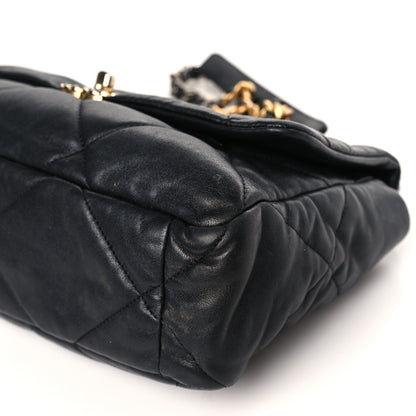 Chanel Lambskin Quilted Large Chanel 19 Flap Black 9 of 14
