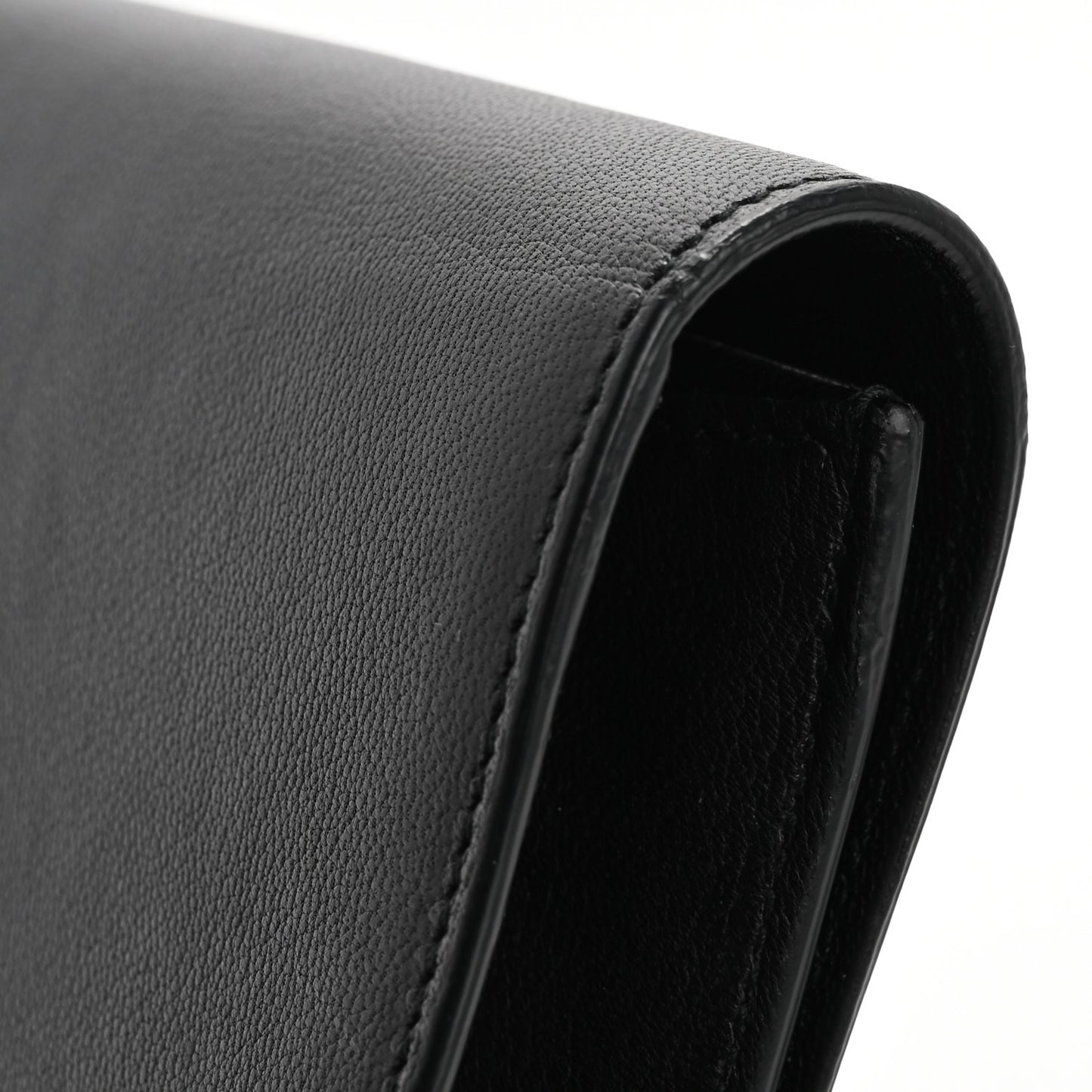 Calfskin Monogram Large Belle De Jour Clutch Black