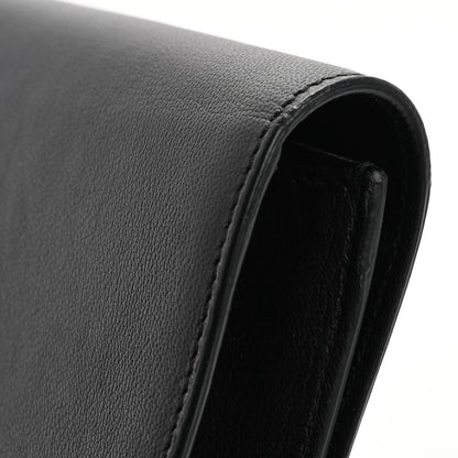 Saint Laurent Calfskin Monogram Large Belle De Jour Clutch Black 9 of 13