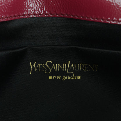 Saint Laurent Textured Patent Small Belle De Jour Clutch Fuchsia 6 of 7