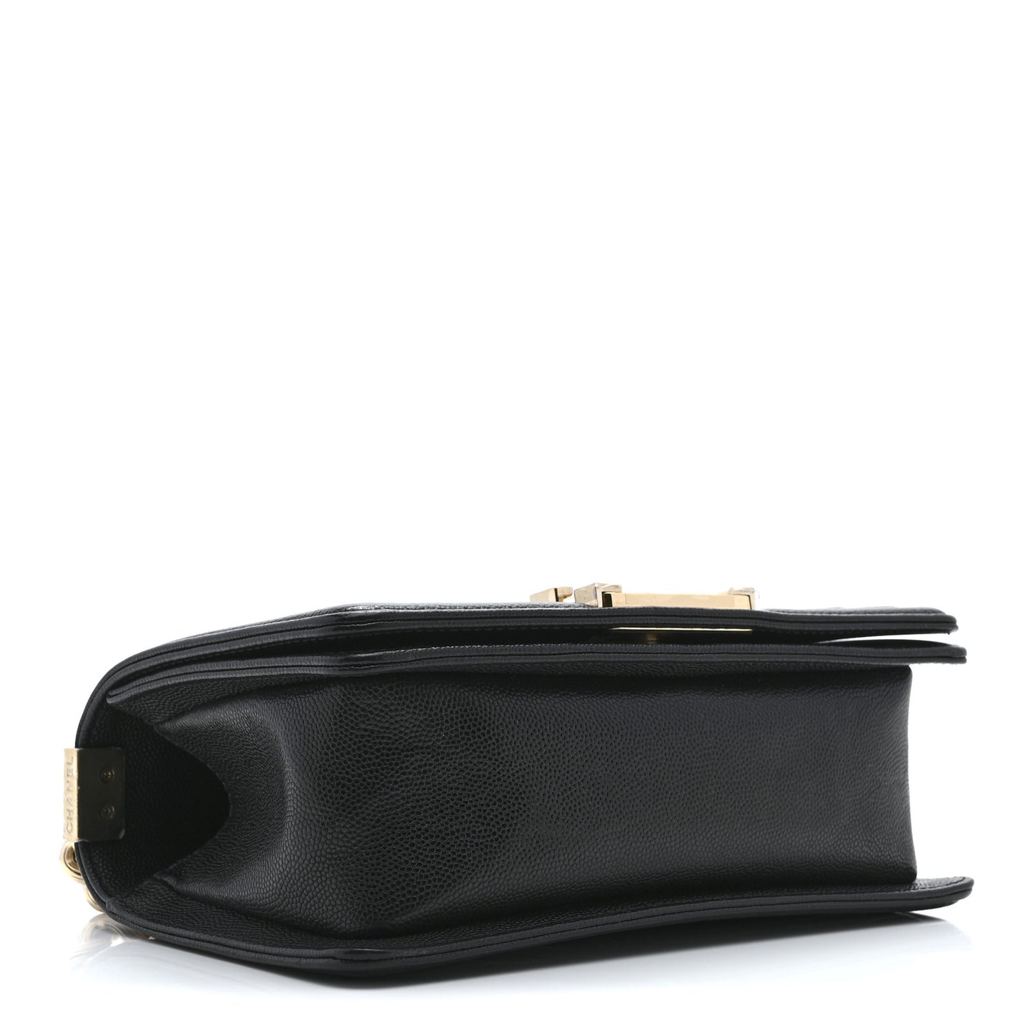 Caviar Quilted Small Boy Flap Black