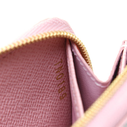 Louis Vuitton Damier Azur Zippy Coin Purse Rose Ballerine 9 of 11